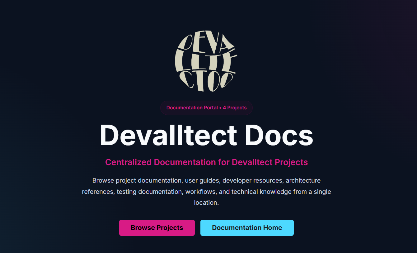 Devalltect Docs bilingual documentation portal